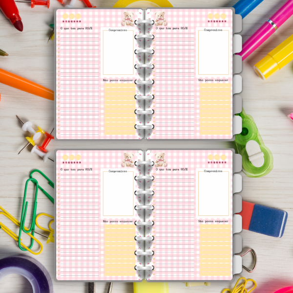 Caderno de Disco Mini Floral