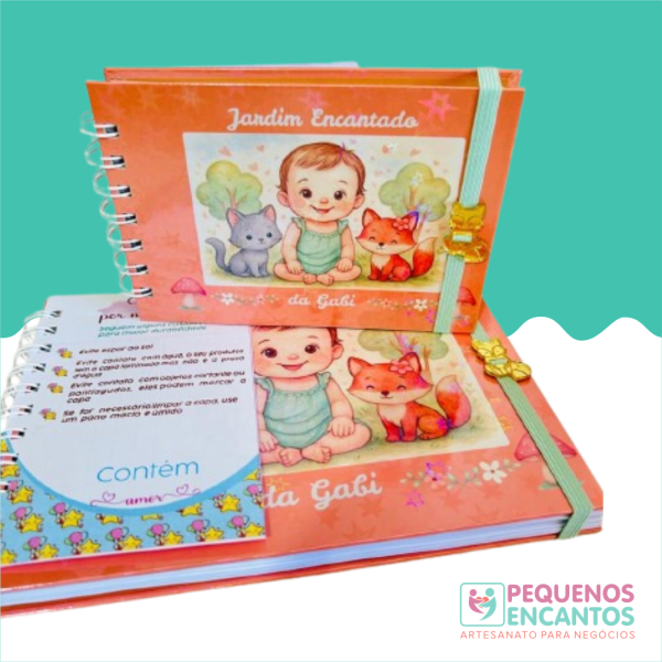 10 Mini livros A6 para lembrancinha de aniversário