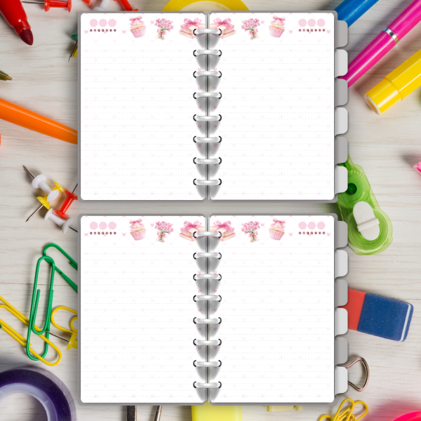 Caderno de Disco Mini Floral