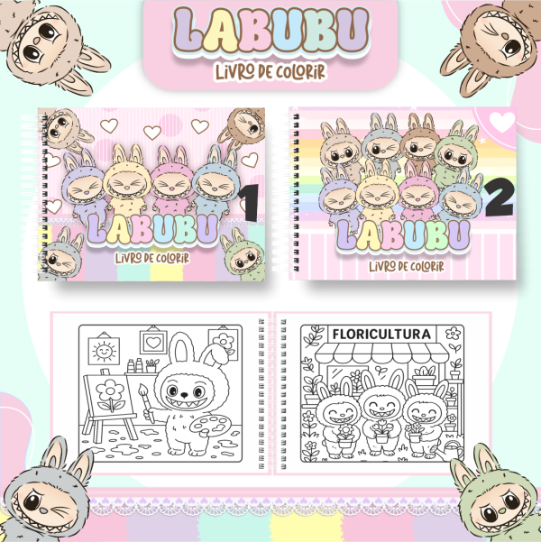 Livro de colorir La BuBu