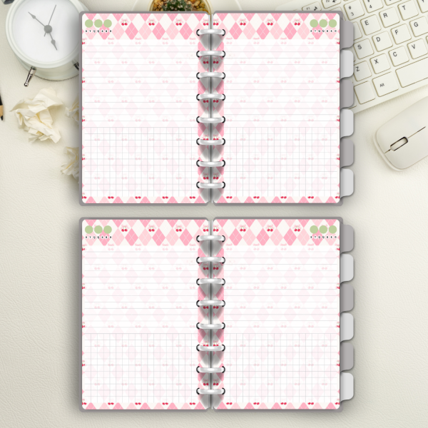 Caderno de Disco Cereja