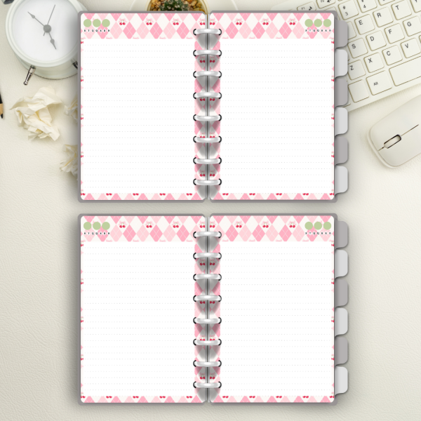 Caderno de Disco Cereja