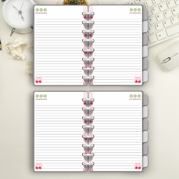 Caderno de Disco Cereja