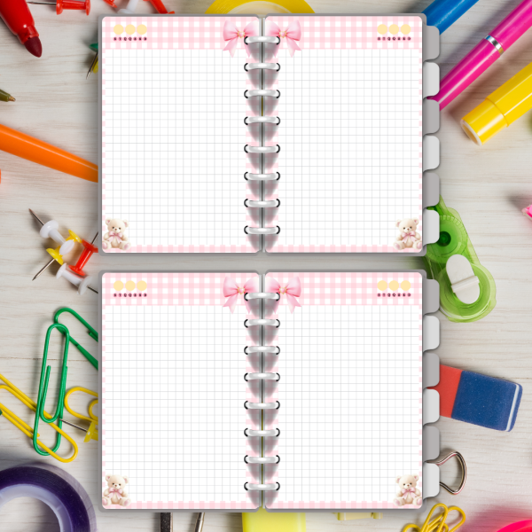 Caderno de Disco Mini Floral