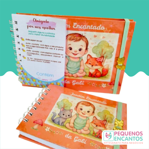 10 Mini livros A6 para lembrancinha de aniversário