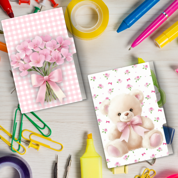 Caderno de Disco Mini Floral