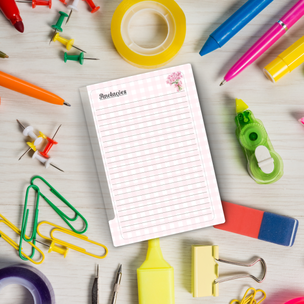 Caderno de Disco Mini Floral