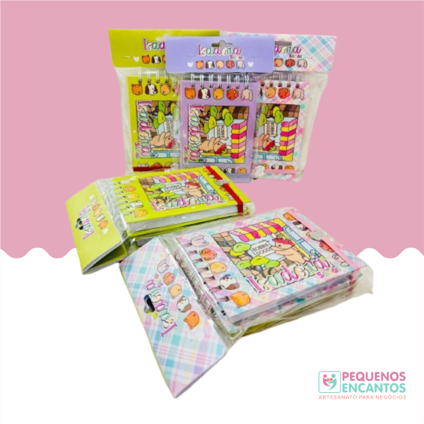 10 Mini livros A6 para lembrancinha de aniversário