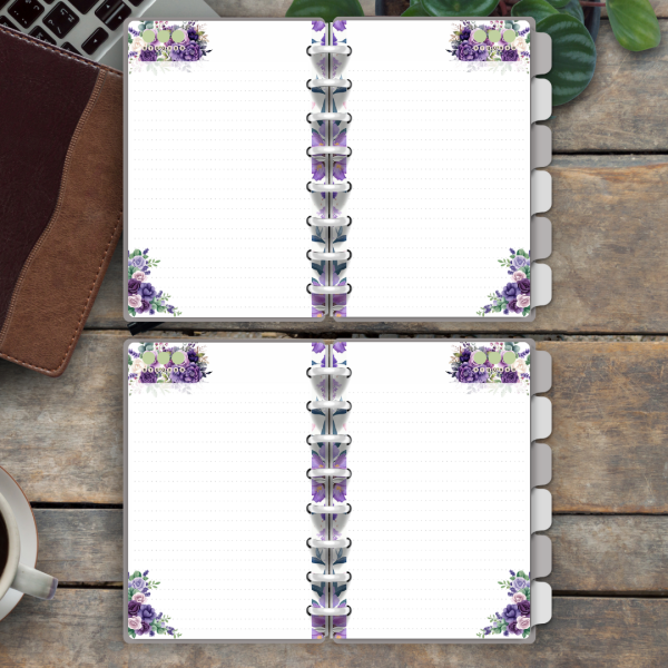 Caderno De Disco Lavanda