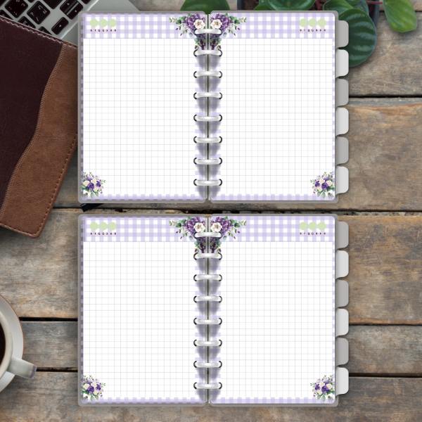 Caderno De Disco Lavanda
