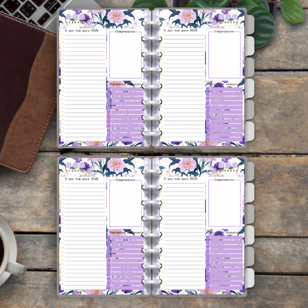 Caderno De Disco Lavanda