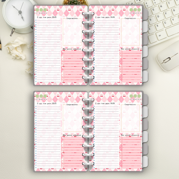 Caderno de Disco Cereja