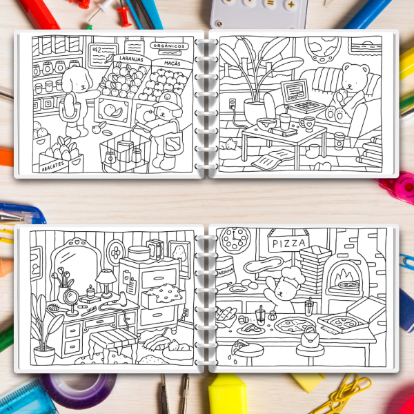 Livro de Colorir Bobbie Goods Dias Quentes  Com Disco