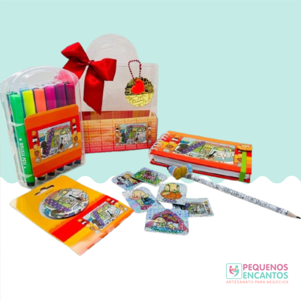 Sacolinha Acrílica Personalizada ( KIT COLORIR)
