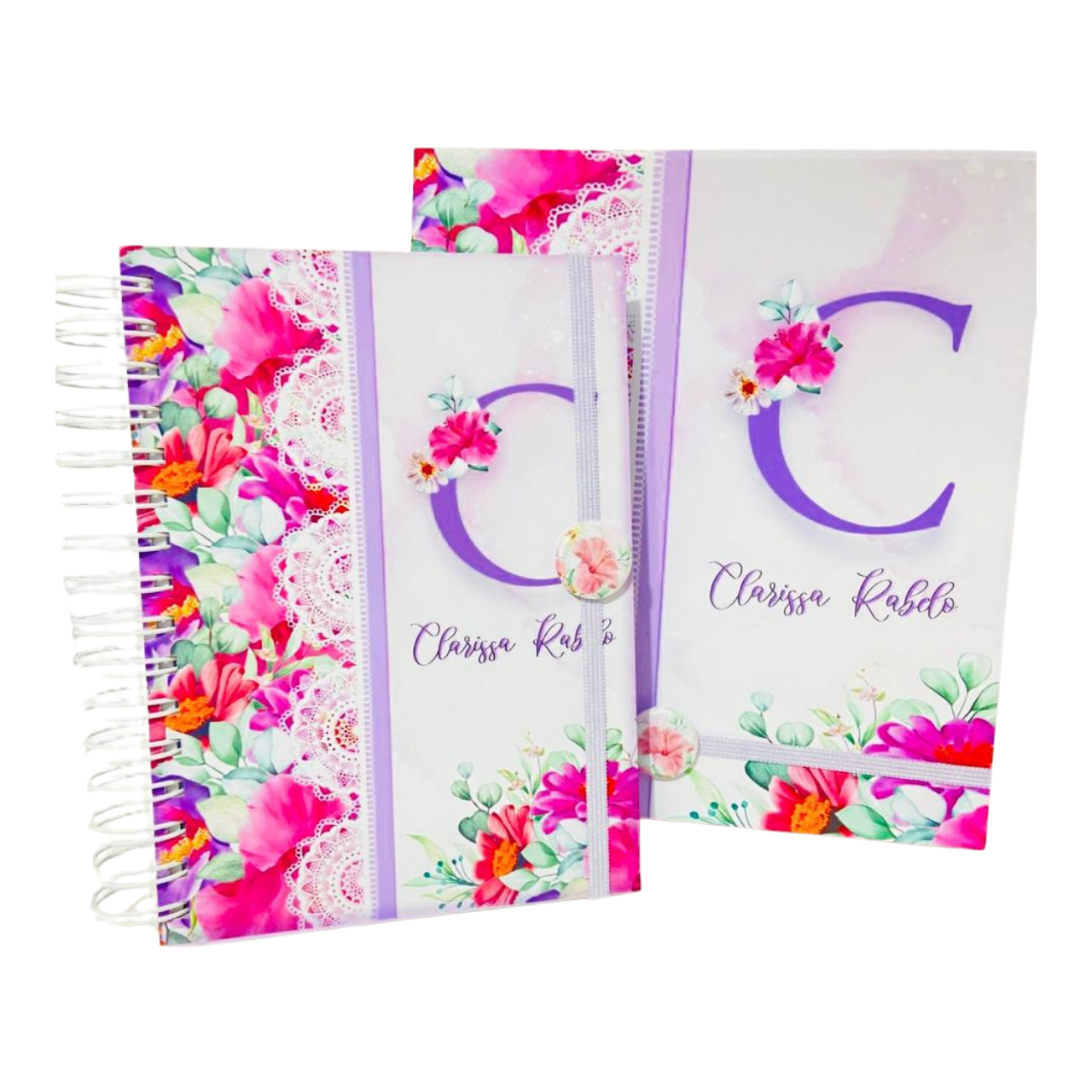 Kit Papelaria Fina de Luxo - Agenda/Planner e Bloco Personalizado com Nome (Inclui Caixa Rígida)