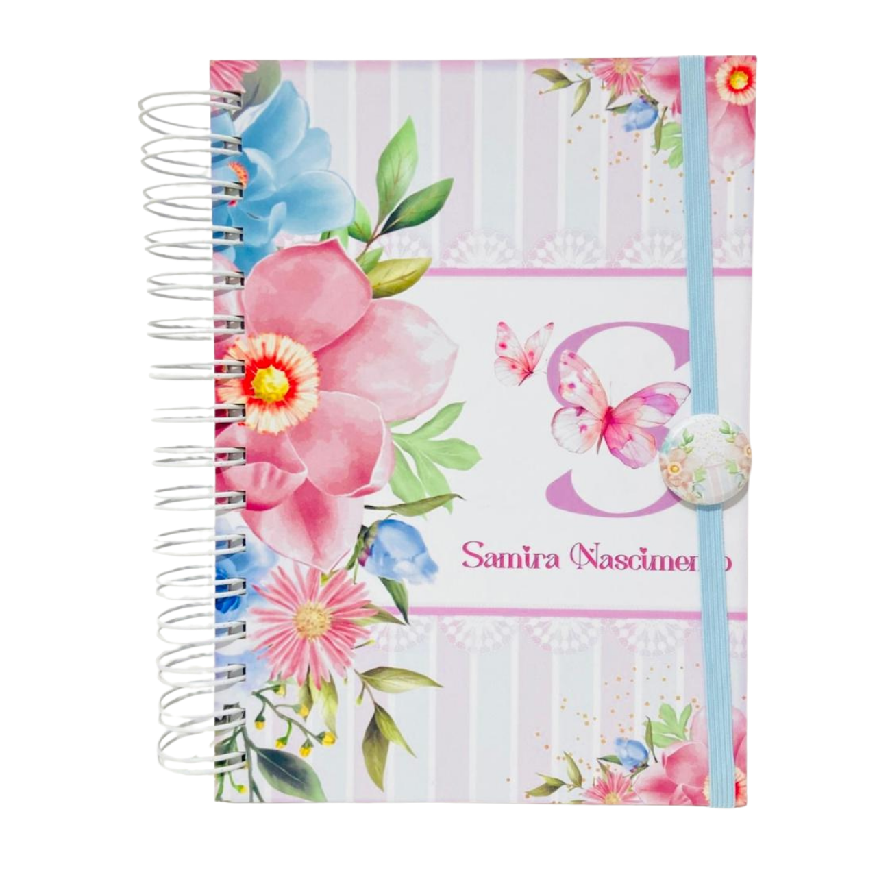 Kit Papelaria Fina de Luxo - Agenda/Planner e Bloco Personalizado com Nome (Inclui Caixa Rígida)