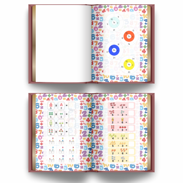 Kit Faça Você Mesma Tabuada Ilustrada Brochura