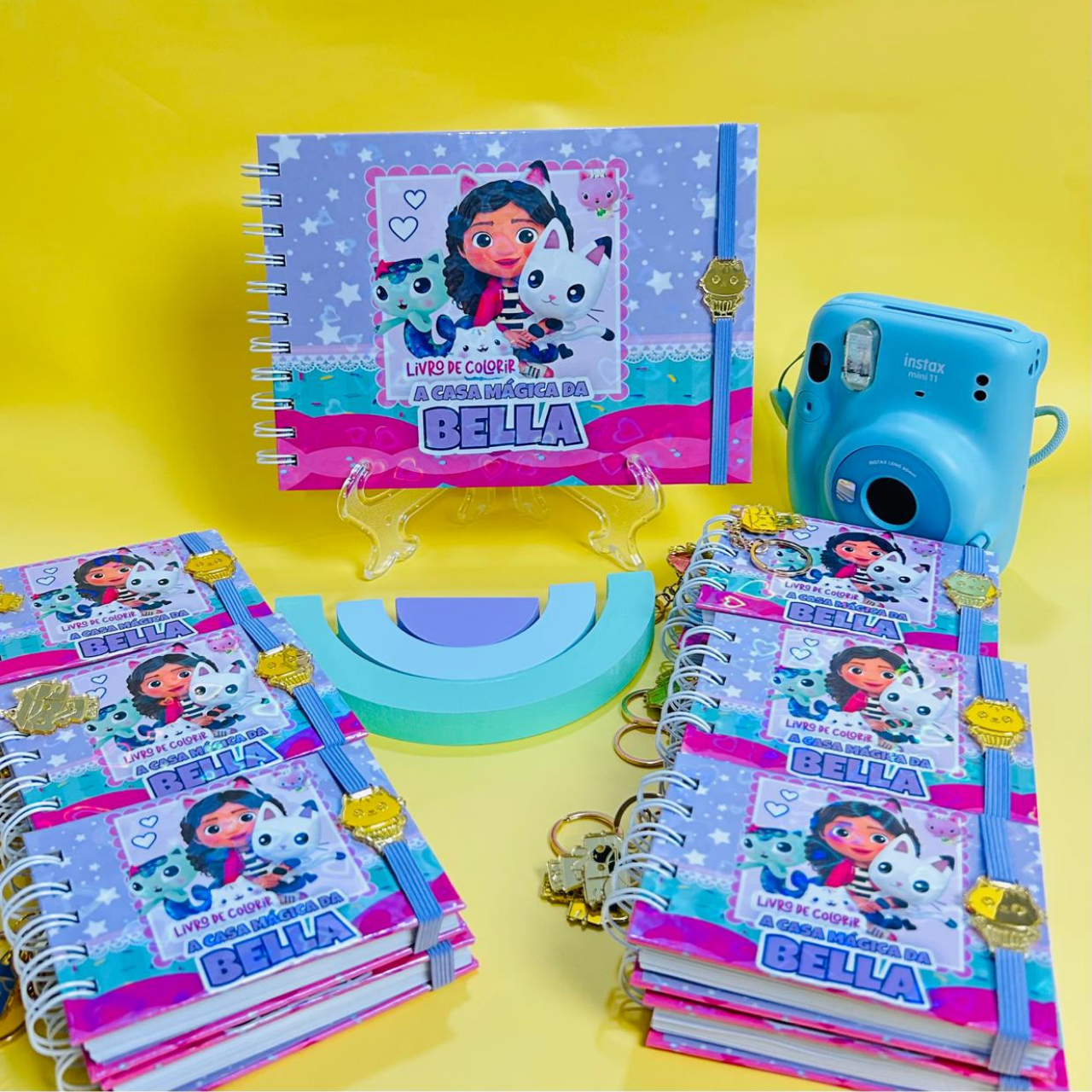 Kit Livrinho de Colorir A Casa Mágica da Gaby Personalizado com Nome (Lembrancinha de Luxo)