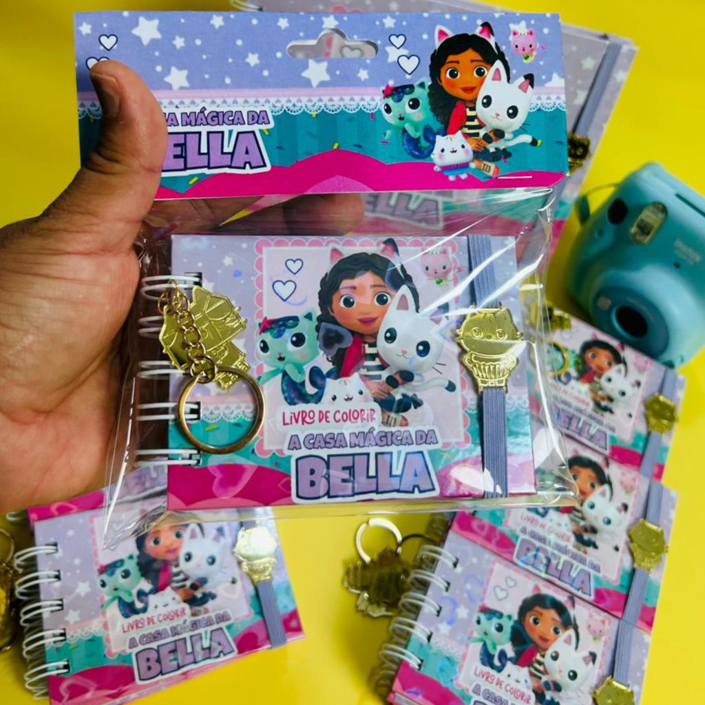 Kit Livrinho de Colorir A Casa Mágica da Gaby Personalizado com Nome (Lembrancinha de Luxo)