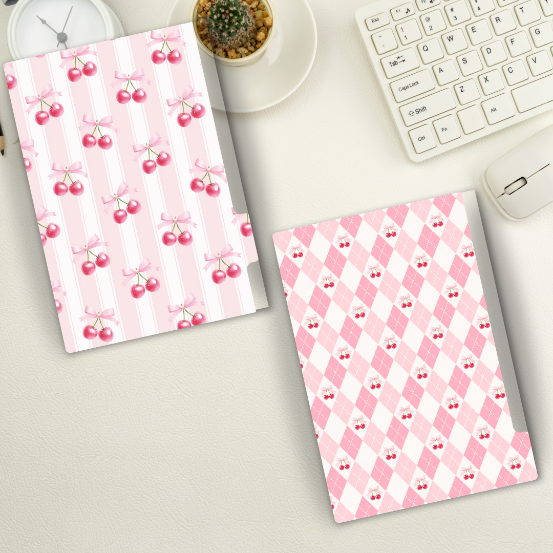 Planner Diário Permanente Personalizado "Cereja" (Holográfico) | Escolha sua Encadernação + Brindes Especiais
