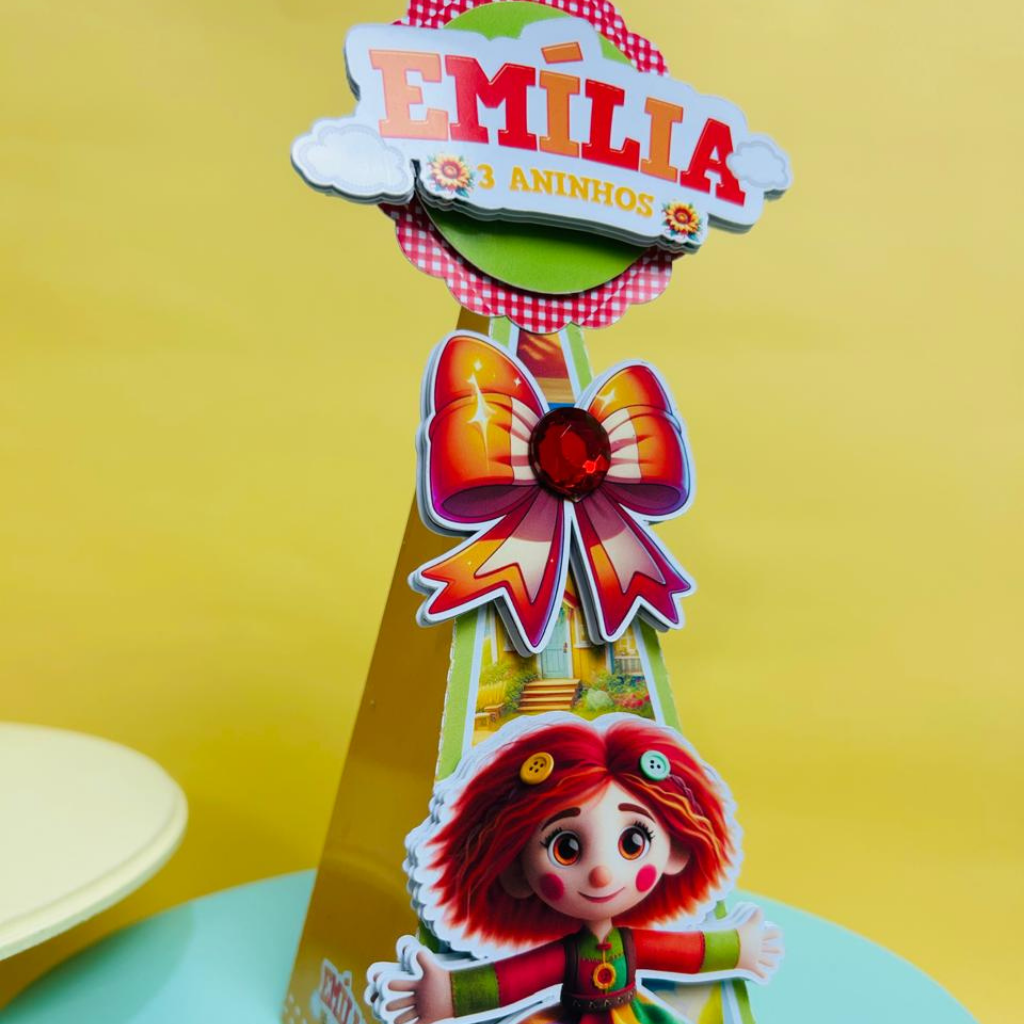 Kit festa Personalizada sítio do Pica Pau Amarelo - Pegue e Monte - já vai montado é só encaixar o fundo)