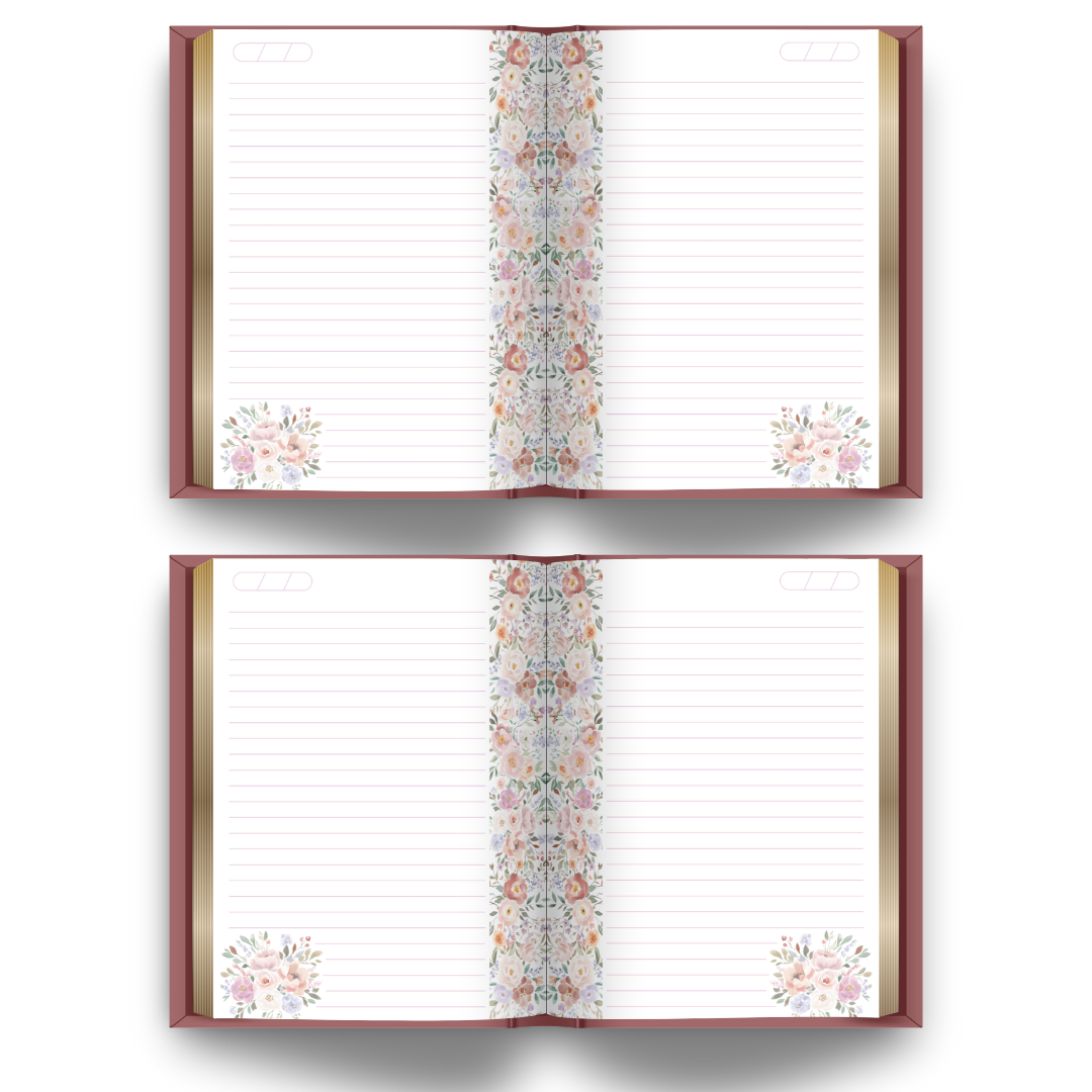 Caderneta de Vacinação Brochura (Tipo Livro) | Coleção "Mini Floral 2: Jardim das Borboletas" (3 Opções de Capa)