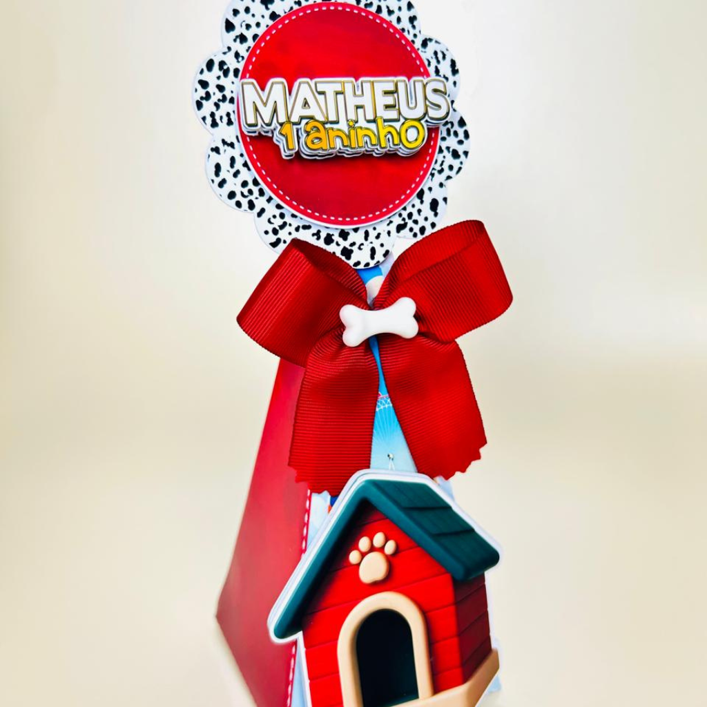 Kit festa Personalizada 101 Dálmatas - Pegue e Monte - já vai montado é só encaixar o fundo