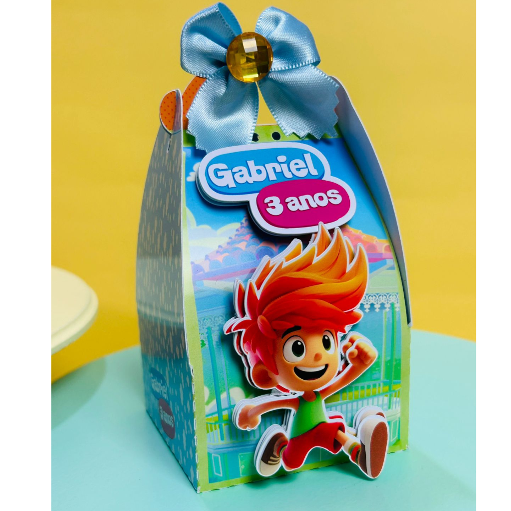 Kit festa Personalizada Mundo Bita - Peg e Monte - já vai montado é só encaixar o fundo)