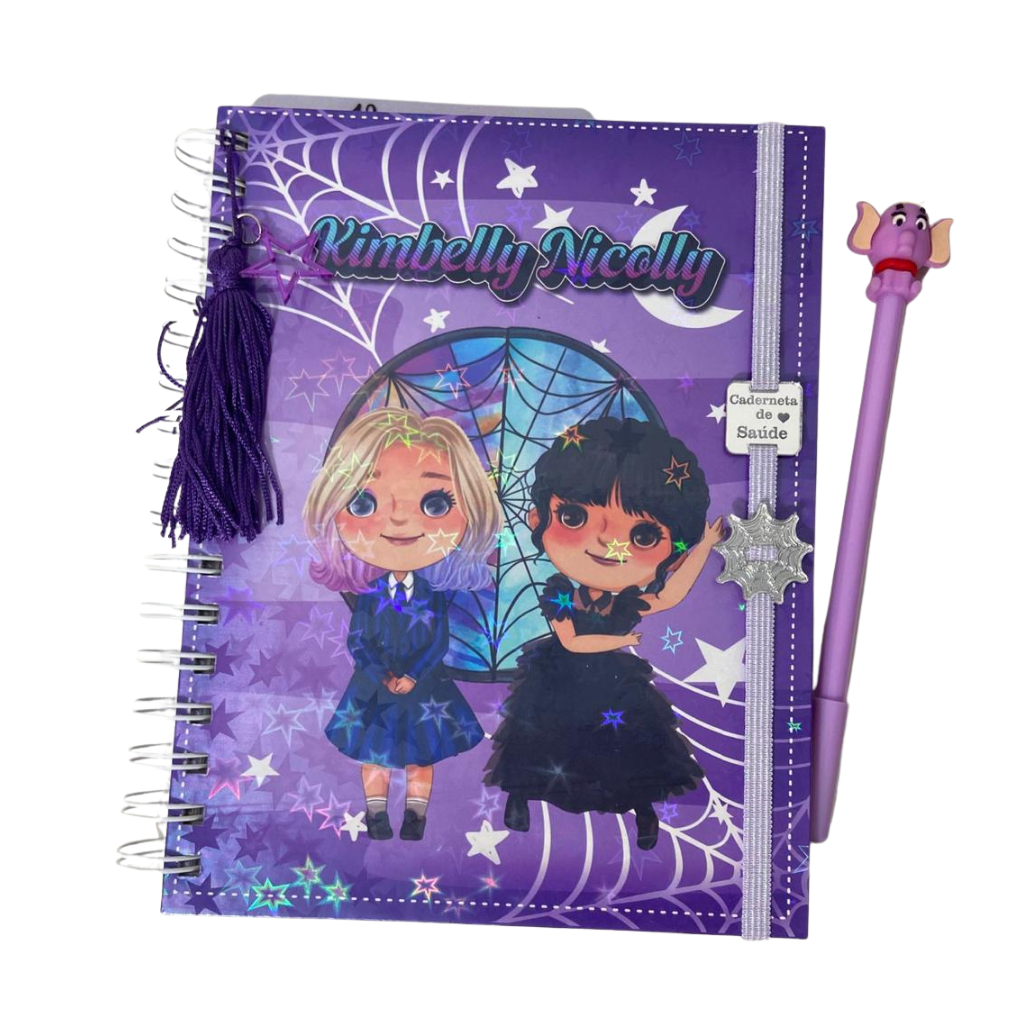 Caderneta de Vacinação Personalizada | Tema Vandinha (2 Opções de Capa)