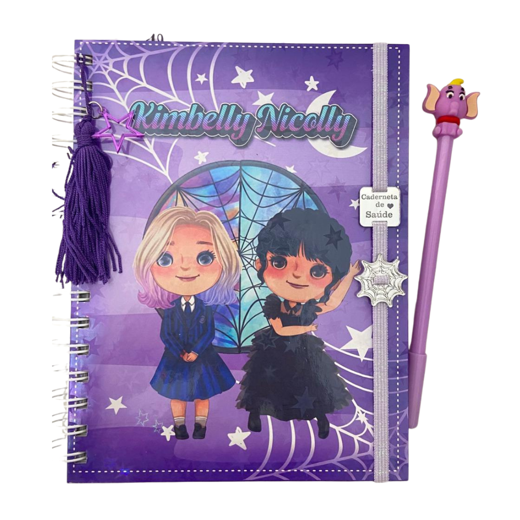 Caderneta de Vacinação Personalizada | Tema Vandinha (2 Opções de Capa)