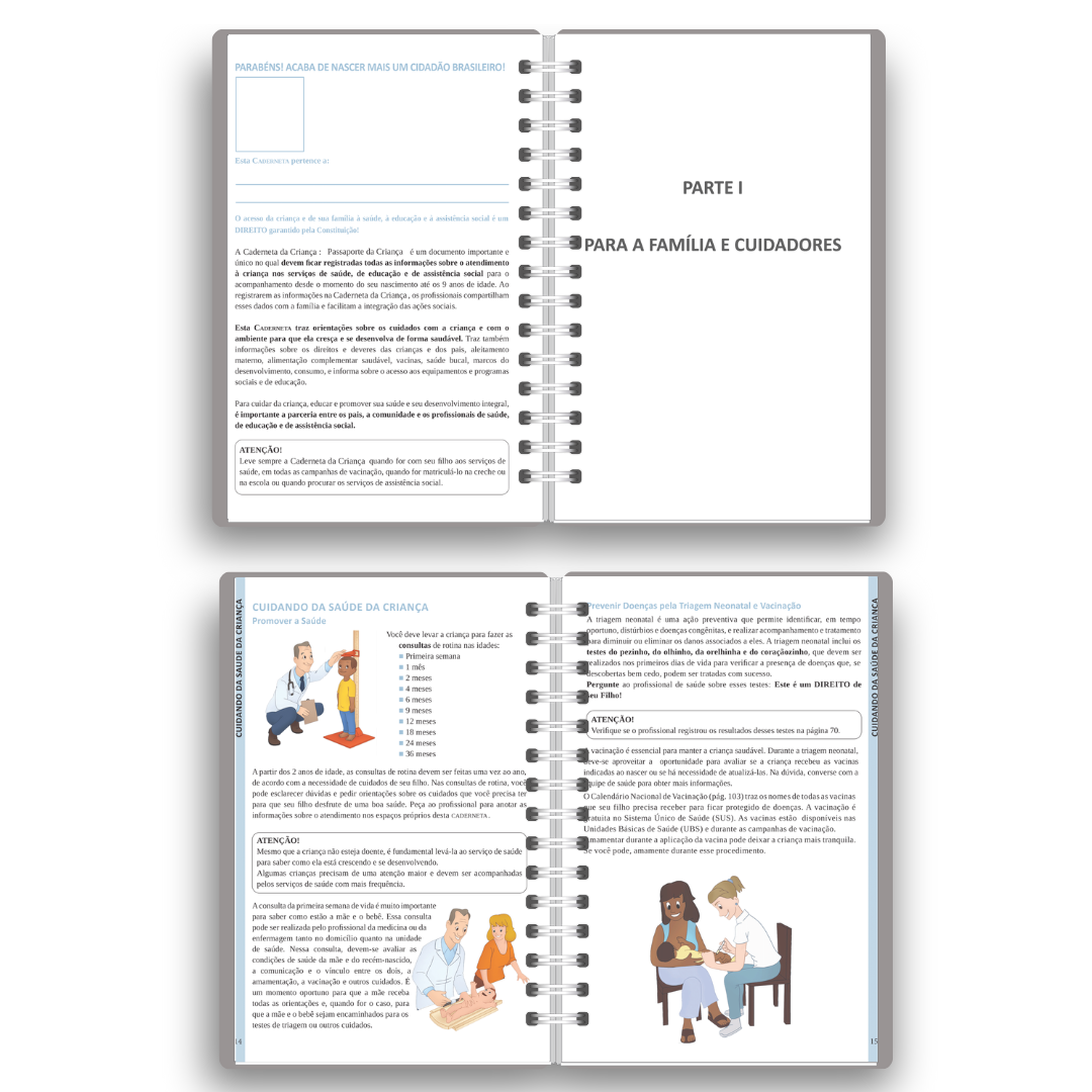 Caderneta de Vacinação Personalizada | Coleção "Mini Floral 2: Jardim das Borboletas" (3 Opções de Capa)