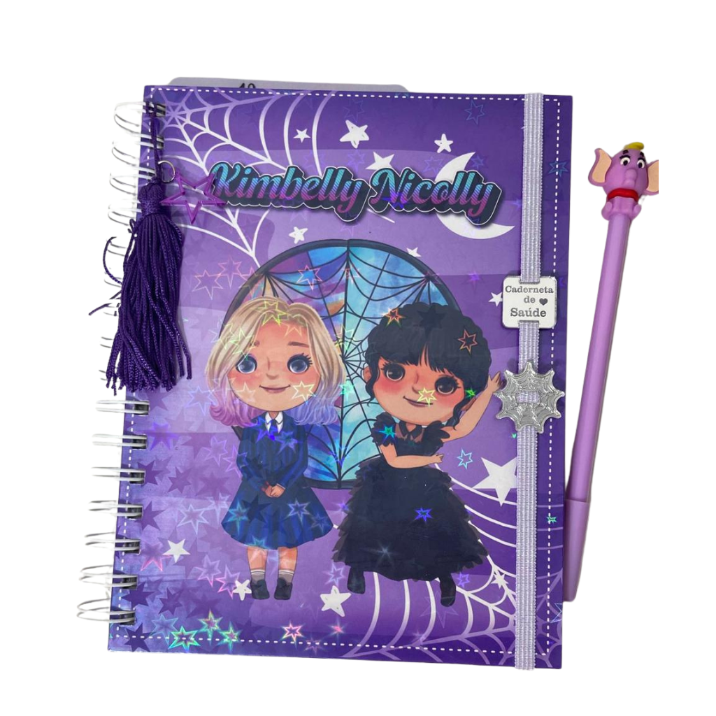 Caderneta de Vacinação Personalizada | Tema Vandinha (2 Opções de Capa)