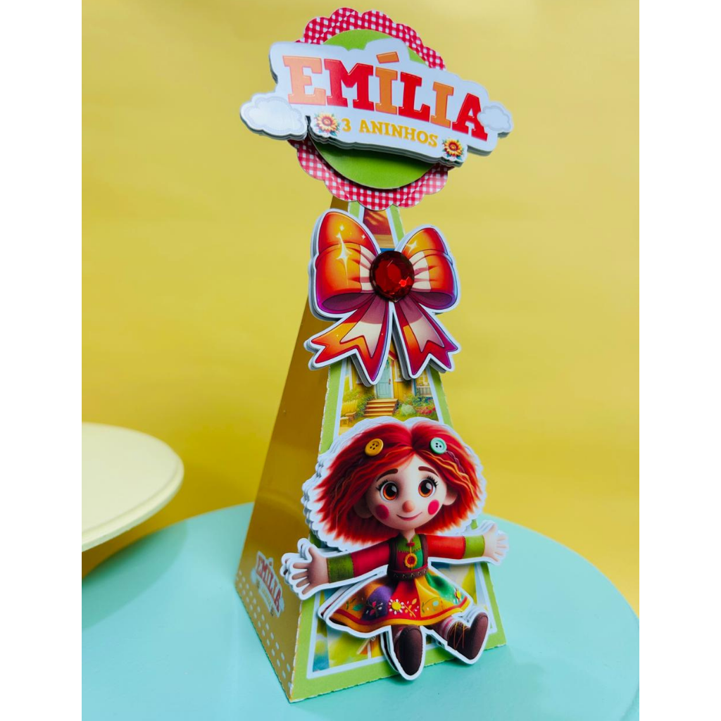 Kit festa Personalizada sítio do Pica Pau Amarelo - Pegue e Monte - já vai montado é só encaixar o fundo)