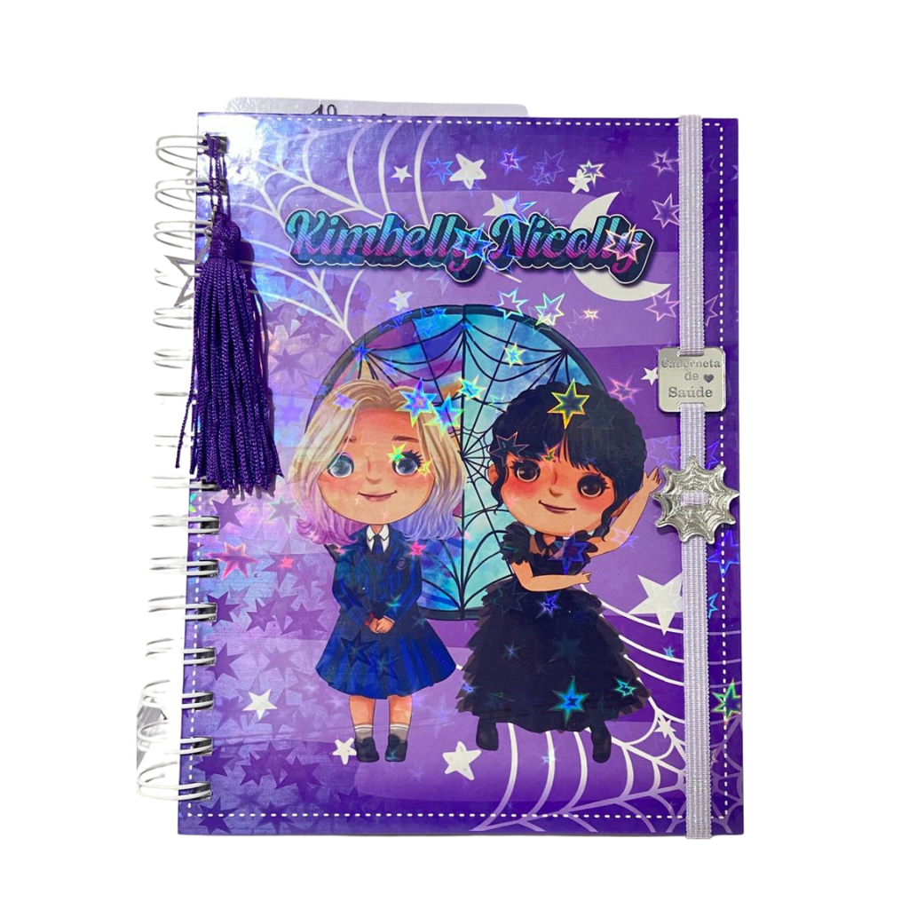 Caderneta de Vacinação Personalizada | Tema Vandinha (2 Opções de Capa)