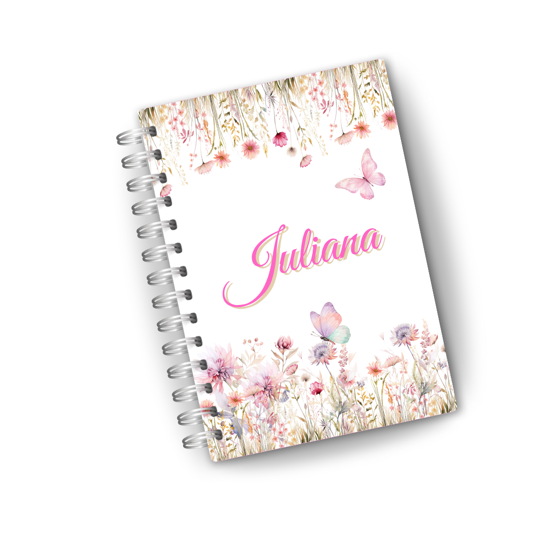 Caderneta de Vacinação Personalizada | Coleção "Mini Floral 2: Jardim das Borboletas" (3 Opções de Capa)